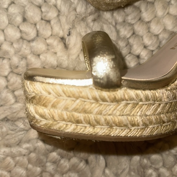 Stuart Weitzman Nudist Square Toe Espadrille Wedge Sandal - Picture 4 of 5